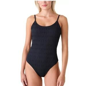 Andie M Swimsuit Lucaya Low Back Tie One Piece Black Scoop NEW NWT $134